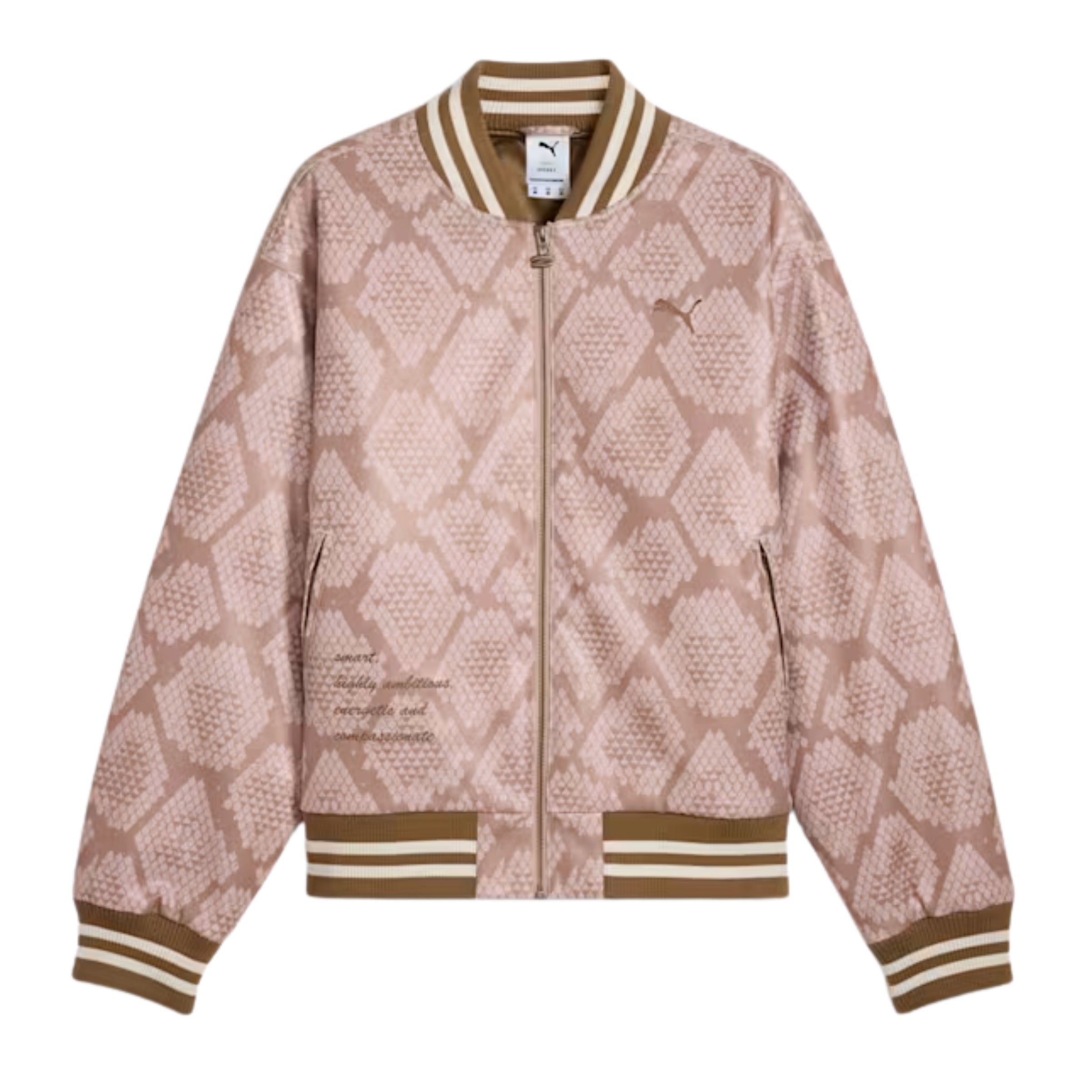 Puma Jacket Allover Print Dusty Pink
